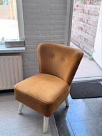 Fauteuil okergeel, Huis en Inrichting, Fauteuils, Gebruikt, 75 tot 100 cm, Ophalen of Verzenden, Stof