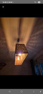 Rieten lamp, Huis en Inrichting, Lampen | Wandlampen, Ophalen, Zo goed als nieuw