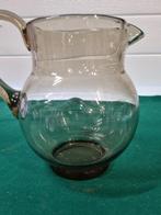 -	Schenkkan sap/water bruin glas, Verzamelen, Retro, Ophalen of Verzenden