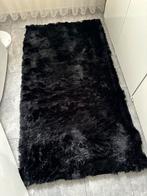 Lalee zwarte vloerkleed- Hoogpolig, Huis en Inrichting, 100 tot 150 cm, Zwart, Zo goed als nieuw, Rechthoekig