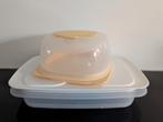 Tupperware   vleeswaren schaaltje en kaasdoos mt.S, Ophalen of Verzenden, Zo goed als nieuw, Geel, Schaal