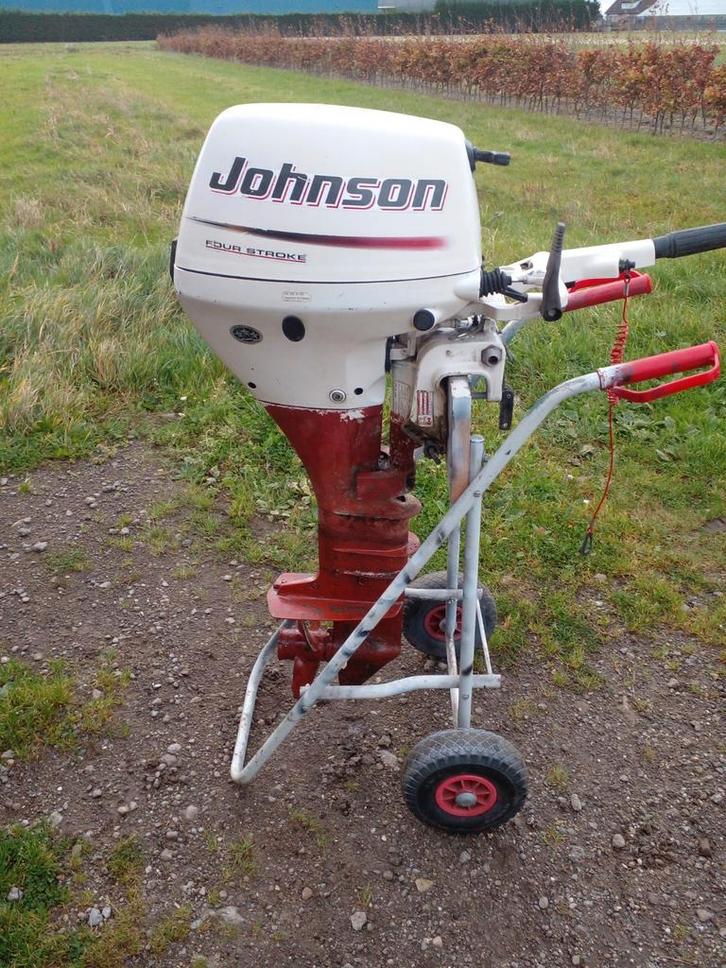 Johnson 9.9 viertackt langstaart ruilen, Watersport en Boten, Buiten- en Binnenboordmotoren, Benzine, Elektrische start, Ophalen