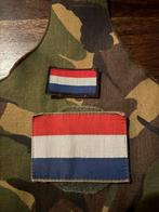 KL Nederlandse vlag patch - Velcro bevestiging, Verzamelen, Ophalen of Verzenden, Overige soorten, Nederland, Embleem of Badge