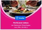 3 restaurant dinercheques van 20 euro, Tickets en Kaartjes, Twee personen, Cadeaubon, Overige typen