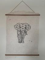 Poster gemaakt van olifantenpoep, Ophalen, Zo goed als nieuw