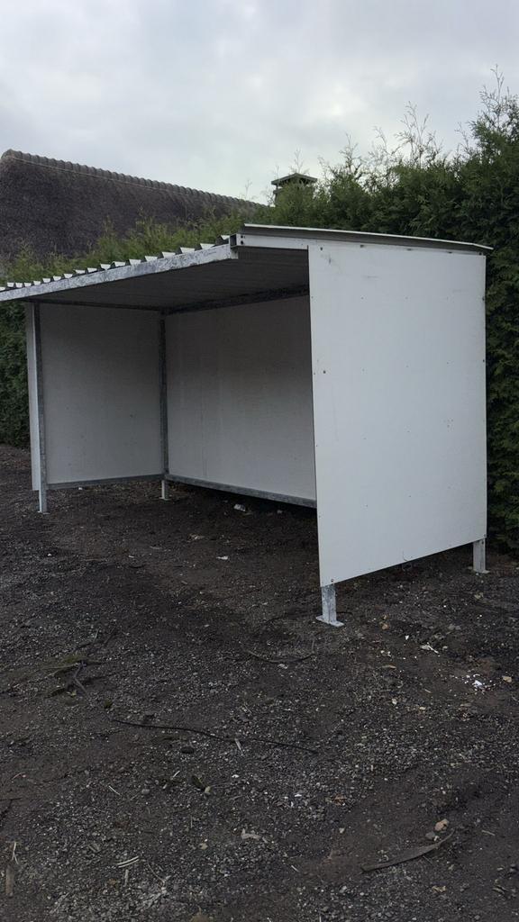 overkapping fietsenhok fietsenstalling schuilstal, Doe-het-zelf en Verbouw, Deuren en Horren, Zo goed als nieuw, Ophalen of Verzenden