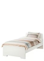 Ikea Askvoll eenpersoons bed wit 90x200 cm, Ophalen, 90 cm, Eenpersoons, Wit