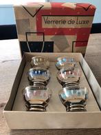 Vintage Luminarc glaasjes, Verrerie de Luxe, originele doos, Diversen, Kerst, Ophalen of Verzenden, Nieuw