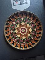 Vintage Decoratief Bord met brons, Antiek en Kunst, Ophalen of Verzenden