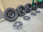 16'' stalen velgen met Pirelli Scorpion Winterbanden (ZGAN), Ophalen, Velg(en), 16 inch, Winterbanden