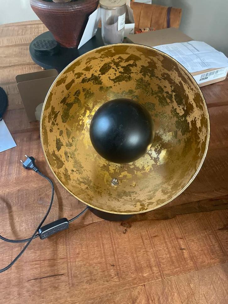 OAZOA Design Lamp - Gouden Binnenkant, Huis en Inrichting, Lampen | Hanglampen, Zo goed als nieuw, Minder dan 50 cm, Metaal, Ophalen of Verzenden