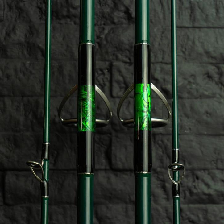 Handgebouwde karperhengels van RR rods, Watersport en Boten, Hengelsport | Karpervissen, Zo goed als nieuw, Werphengel, Ophalen of Verzenden