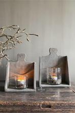 Houten bakjes set van 2 hout bakje stoer sober landelijk, Verzenden, Nieuw