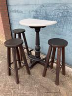 Wandtafel Statafel met bijpassende krukken, Ophalen, Zo goed als nieuw