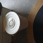 Vintage metalen vuilnisbak met deksel, Huis en Inrichting, Woonaccessoires | Prullenbakken, Gebruikt, 50 tot 75 cm, Ophalen of Verzenden