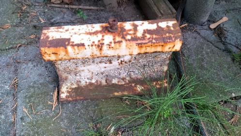 11x spoorrails met schroefdraad, gewicht - aambeeld, Doe-het-zelf en Verbouw, Metalen, Gebruikt, IJzer, Ophalen