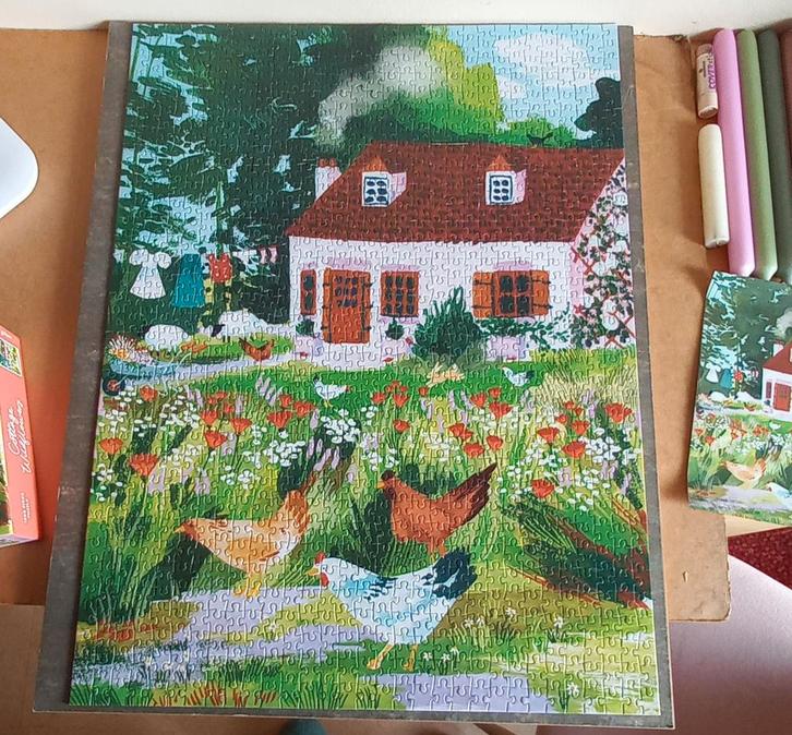 Prachtige galison puzzel 1000 st, Hobby en Vrije tijd, Denksport en Puzzels, Zo goed als nieuw, 500 t/m 1500 stukjes, Ophalen