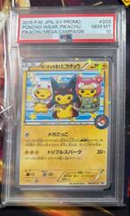PSA 10 Poncho Pikachu XY-P 203/XY-Р, Hobby en Vrije tijd, Verzamelkaartspellen | Pokémon, Ophalen of Verzenden, Nieuw, Losse kaart