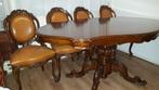 Barok eetkamer tafel met stoelen, Ophalen