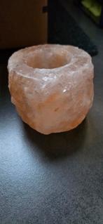 zoutsteen waxinelichthouder, Ophalen of Verzenden, Gebruikt