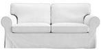 IKEA Ektorp twee witte hoezen voor 2-zitsbank, Tweepersoons, 75 tot 100 cm, Ophalen of Verzenden, Zo goed als nieuw