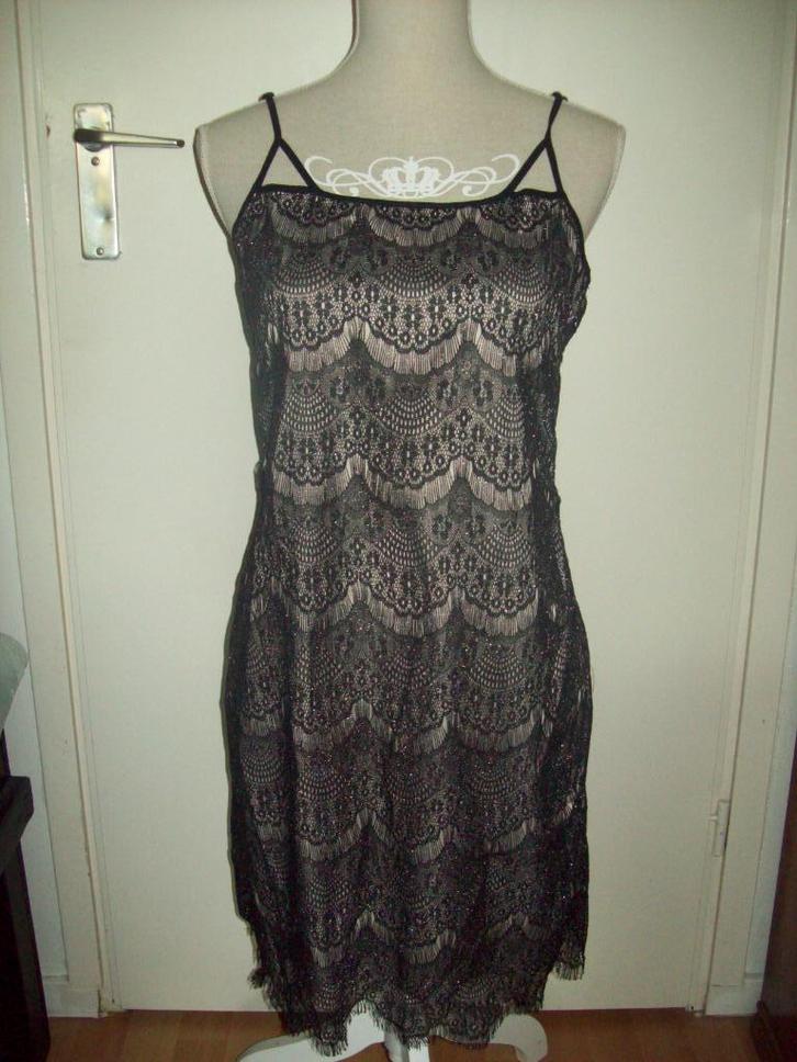 Trendy boho ibiza kant glitter jurk van Vero Moda maat M L, Kleding | Dames, Jurken, Zo goed als nieuw, Maat 38/40 (M), Zwart