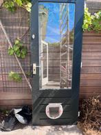 Keukendeur met kattenluik, 200 tot 215 cm, Glas, 80 tot 100 cm, Verzenden