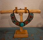 Tribal bohemian ibiza ketting op standaard kralen stenen, Ophalen of Verzenden