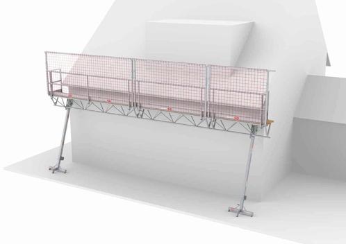 Altrex MTB Modulaire Triangelbrug met dakrandbeveiliging, Doe-het-zelf en Verbouw, Steigers, Nieuw, Gevelsteiger, 5 meter of hoger