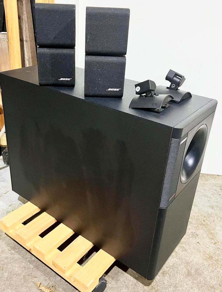 Nette 2.1 Bose Acoustimass 5 set, Audio, Tv en Foto, Luidsprekers, Zo goed als nieuw, Front, Rear of Stereo speakers, 60 tot 120 watt
