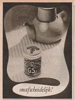 Retro reclame 1950 Buisman onafscheidelijk met koffie, Verzamelen, Verzenden, Overige typen