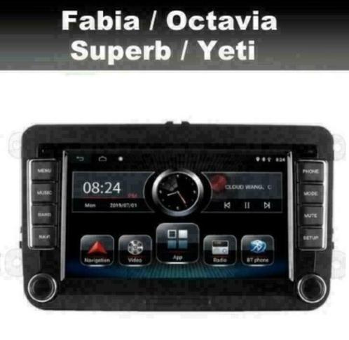 Skoda Octavia Roomster radio navigatie android 9 wifi dab, Auto diversen, Autoradio's, Nieuw, Ophalen of Verzenden