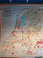 Oude Schoolplaat Nederland Bodemgebruik, Antiek en Kunst, Antiek | Schoolplaten, Ophalen, Aardrijkskunde