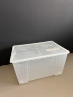 IKEA opbergbox  SAMLA Bak, transparant, 78x56x43 cm/130 l, Ophalen, Zo goed als nieuw, Bak of Kist, Minder dan 35 cm