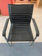 6 x vintage designstoel gispen model, Huis en Inrichting, Stoelen, Ophalen, Gebruikt, Zwart, Leer