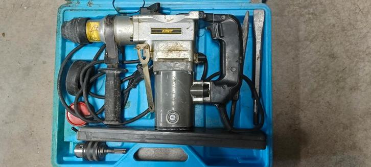 Kinzo Klopboormachine met Koffer, Doe-het-zelf en Verbouw, Gereedschap | Boormachines, Gebruikt, Boormachine, 600 watt of meer