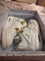 Jordan 4 Metallic Gold Maat 42.5, Wit, Nieuw, Ophalen of Verzenden, Sneakers of Gympen