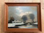 Oud Hollands winterlandschap, Antiek en Kunst, Kunst | Schilderijen | Klassiek, Ophalen of Verzenden