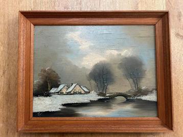 Oud Hollands winterlandschap beschikbaar voor biedingen