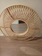 Mooie rotan ronde spiegel, Huis en Inrichting, Woonaccessoires | Spiegels, Rond, Nieuw, Ophalen of Verzenden, Minder dan 100 cm
