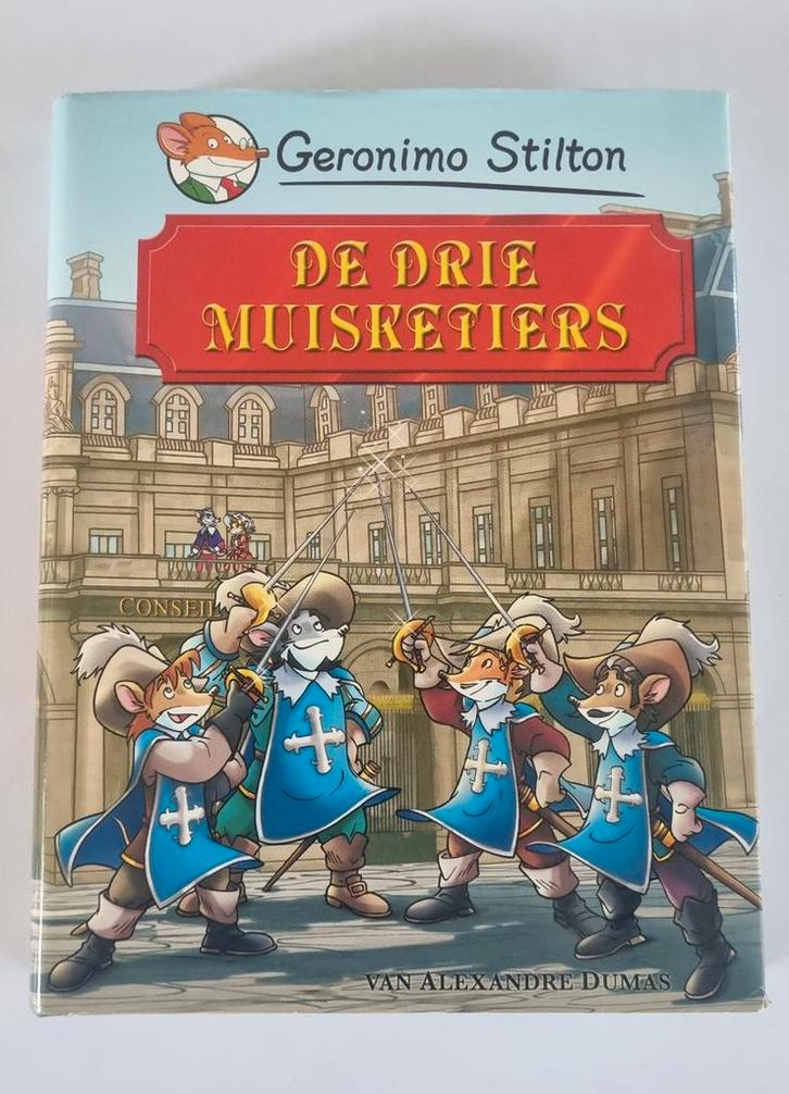 Geronimo Stilton - De drie muisketiers, Boeken, Kinderboeken | Jeugd | onder 10 jaar, Zo goed als nieuw, Fictie algemeen, Ophalen of Verzenden