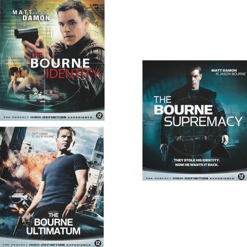 The Bourne Identity, Supremacy, Ultimatum Blu ray € 12,50, Cd's en Dvd's, Blu-ray, Zo goed als nieuw, Actie, Ophalen of Verzenden