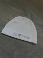 Mutjes I love papa wit newborn, Kinderen en Baby's, Babykleding | Mutsen, Sjaals en Wanten, Maat 50, Jongetje of Meisje, Ophalen of Verzenden
