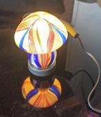 Tafellamp gekleurd glazen paddestoel, Ophalen of Verzenden, X, Minder dan 50 cm, Glas