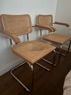 Webbing buisframe eetkamer stoelen, thonet, cesca 2 stuks, Huis en Inrichting, Gebruikt, Twee, Overige kleuren, Ophalen of Verzenden