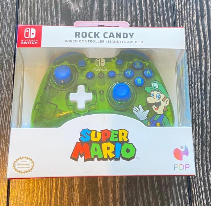 Rock Candy Super Mario Wired Controller Nintendo Switch, Spelcomputers en Games, Spelcomputers | Nintendo Consoles | Accessoires