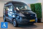 Ford Transit Custom L1H2 Rolstoelbus, Auto's, Bestelauto's, Gebruikt, Zwart, 4 cilinders, 4 stoelen