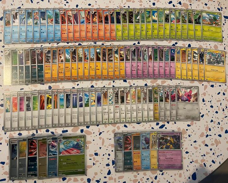 Bulk Pokemon - set Mega evolution (119), Hobby en Vrije tijd, Verzamelkaartspellen | Pokémon, Zo goed als nieuw, Meerdere kaarten