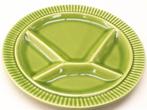 6 Vintage Fondue borden 37051, Ophalen of Verzenden, Gebruikt, Overige stijlen, Bord(en)