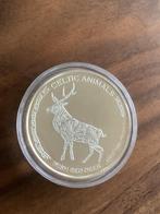 Celtic Animals Irish Red Deer 1oz 2019, Ophalen of Verzenden, Zilver